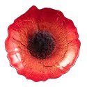 SALATERKA SZKLANA CZERWONA 30 cm KOLEKCJA MAK