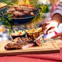 Sztućce do steków i burgerów stalowe 15 el. zestaw prezentowy