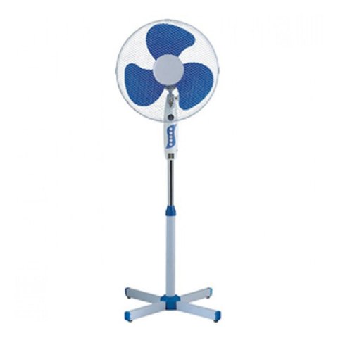 WYDAJNY WENTYLATOR STOJĄCY PODŁOGOWY NIEBIESKI 40W 40CM