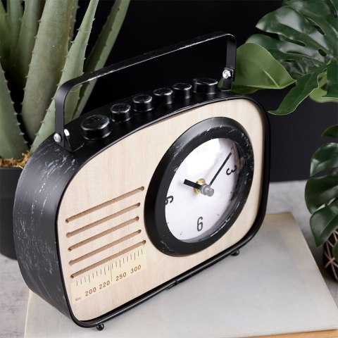 ZEGAR STOŁOWY RADIO RETRO DEKORACYJNY