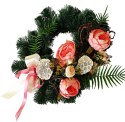 DEKORACJA GROBU WIĄZANKA STROIK WIANEK NA CMENTARZ 38cm