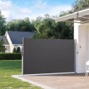 Składana markiza 300x180 cm boczna roleta parawan do ogrodu na taras antracyt MultiGarden