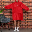 Bluzair SUPER MAMA - Bluza koc - Czerwony - prezent dla mamy na urodziny