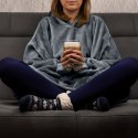 Bluzair SUPER MAMA - Bluza koc - Szary - prezent dla mamy na urodziny