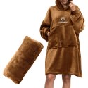 Bluzair SUPER MAMA - Bluza koc - Toffee - prezent dla mamy na urodziny