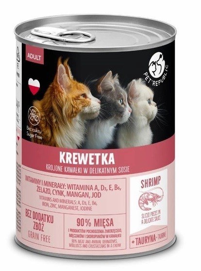 PetRepublic dla kota (adult) z kaczką 400 g