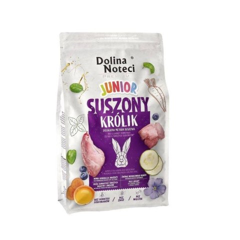 DOLINA NOTECI Premium Junior Suszony Królik - sucha karma dla psa - 4 kg (WYPRZEDAŻ)