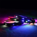 DOGGYVILLAGE OBROŻA Z KOLOROWĄ ILUMINACJĄ LED CZERWONA MT7115