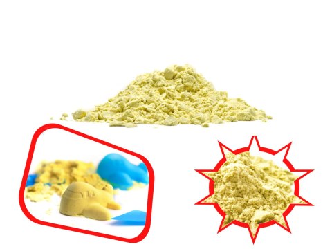 Piasek dla dzieci 2kg foremki piaskownica zestaw XXL plastyczny kreatywny niebieski