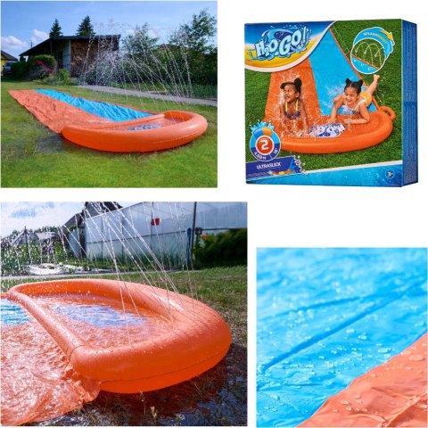 Ślizg wodny ślizgawka wodna z fontanną do pływania zjeżdżalnia podwójny 488 cm BESTWAY 52328