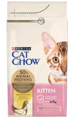 PURINA CAT CHOW Kitten Chicken - sucha karma dla kociąt - 1,5 kg (WYPRZEDAŻ)