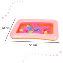 Piasek dla dzieci w wiaderku 1kg foremki różowy