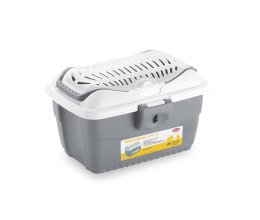 STEFANPLAST TransporterGulliver 3 z plastikowymi drzwiami 61x40x38, szary, 12kg [86109]