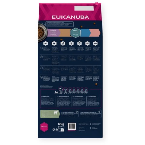 EUKANUBA dorosły duża rasa bez zbóż jagnięcina - sucha karma dla psa - 12 kg