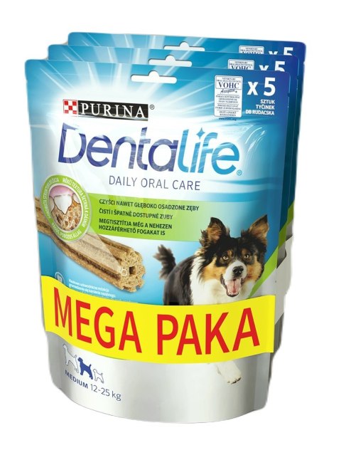 PURINA Dentalife medium - przysmak dla psa - 3x115g