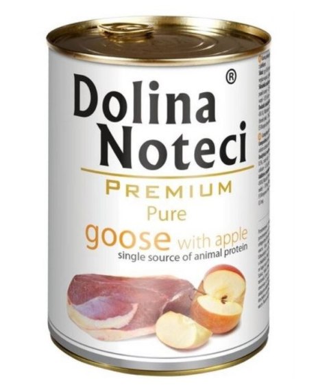 DOLINA NOTECI Premium Pure bogata w gęś z jabłkiem - mokra karma dla psa - 400g