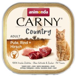 ANIMONDA Carny Country indyk, wołowina, jeleń karma mokra dla kotów 100g