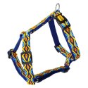 DINGO szelki dwupaskowe guard - Winnetou szer. 2,0 cm, rozmiar m (2,0 cm: 38-70 cm) niebieskie