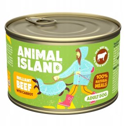 Animal Island Wołowina z Marchewką karma pies 410g