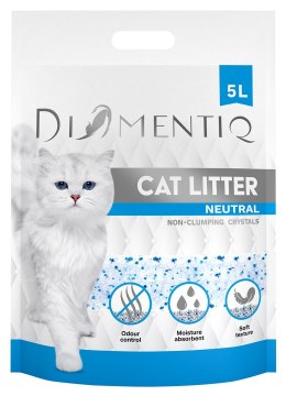 DIAMENTIQ Żwirek Neutralny, Silikonowy, Niezbrylający się dla kota - 5 l (WYPRZEDAŻ)