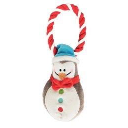 DINGO zabawka pluszowa ze sznurem Pingwin 18 cm - zabawka dla psa - 1 sztuka