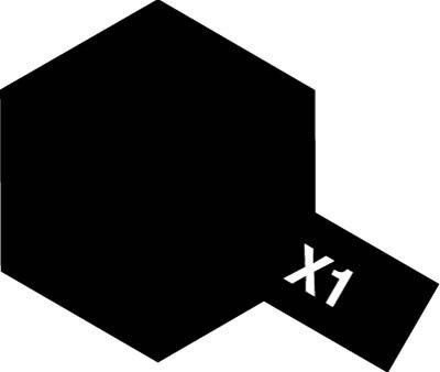 Farba Acrylic Mini X-1 Black 10ml Tamiya