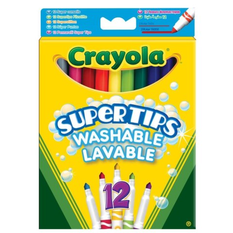 Flamastry Supertips Pastelowe 12 szt Crayola