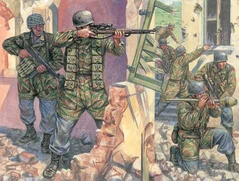 German Paratroopers Italeri
