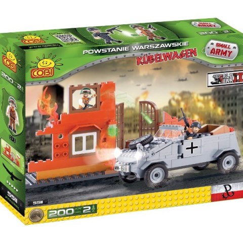 Klocki Armia Powstanie Warszawskie Kubelwagen 200 elementów Cobi Klocki