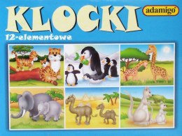 Klocki obrazkowe 12 elementów Adamigo