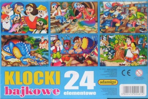 Klocki obrazkowe 24 elementy Adamigo