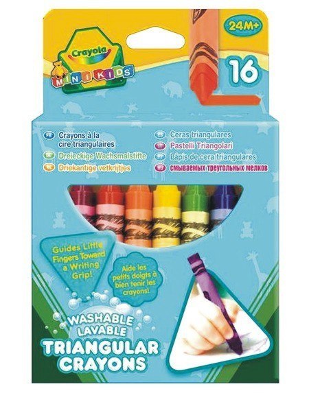 Kredki świecowe trójkątne 16 sztuk Crayola