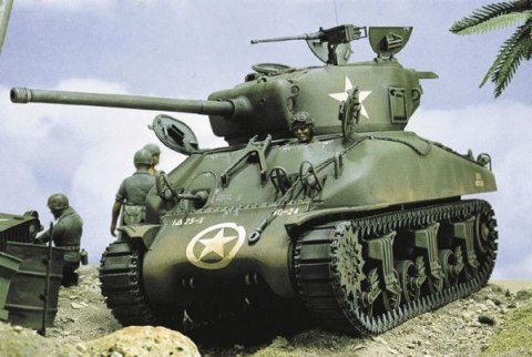 Model plastikowy M4-A1 Sherman Italeri