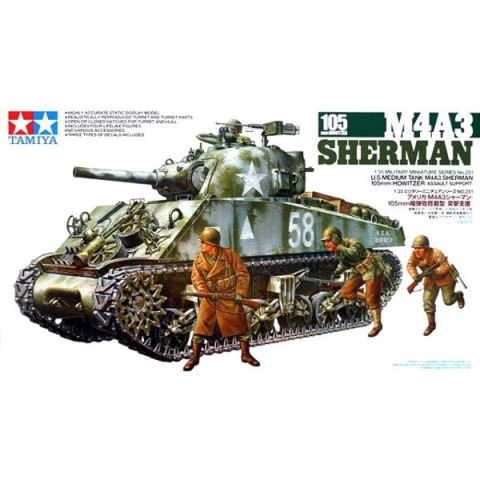 M4A3 Sherman 105mm Howitzer Tamiya