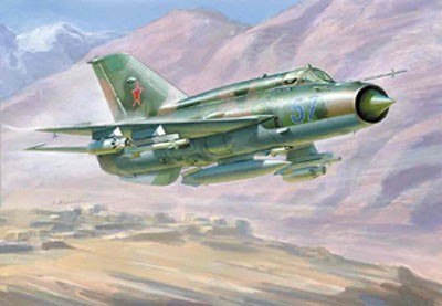 Model plastikowy radziecki myśliwiec MIG-21 Bis Zvezda
