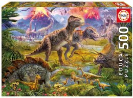 Puzzle 500 elementów, Spotkanie Dinozaurów Educa
