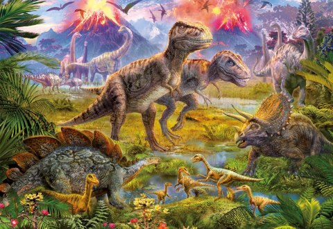 Puzzle 500 elementów, Spotkanie Dinozaurów Educa