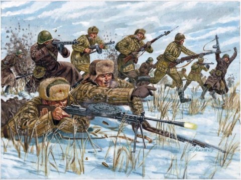 Model plastikowy Russian Infantry Italeri
