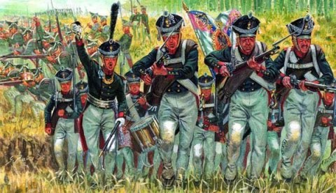 Russian Infantry Napoleonic Wars Italeri