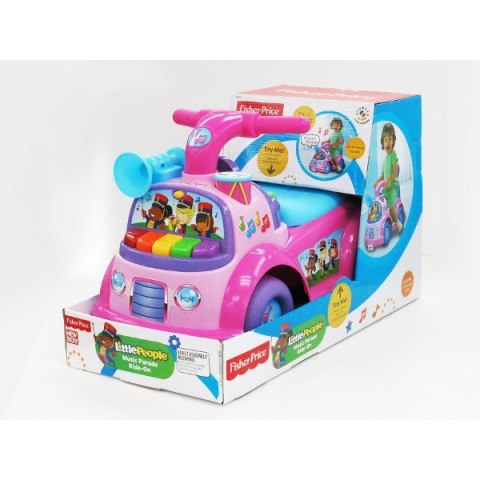 FISHER PRICE Jeździk Muzyczna parada różowy Pulio