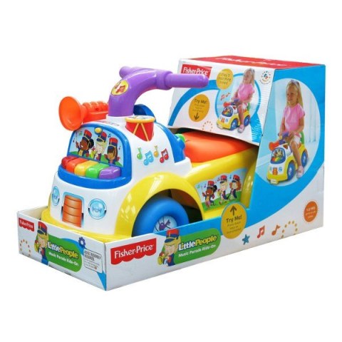 FISHER PRICE Jeździk Muzyczna parada żółty Pulio