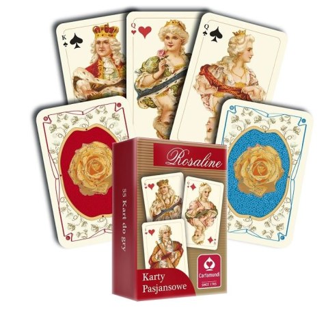 Karty Pasjansowe 1x55 Rosaline Cartamundi