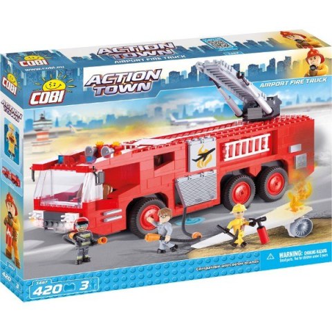 Klocki Action Town Lotnisko Fire Truck Cobi Klocki