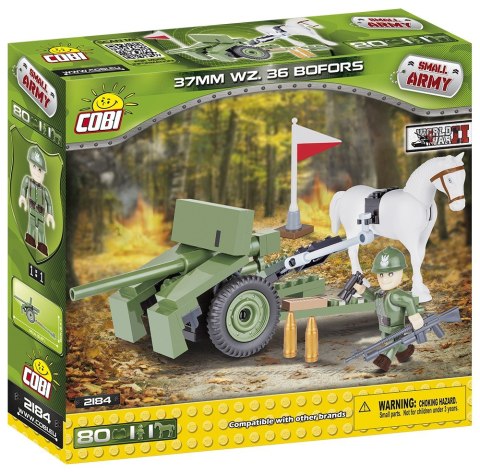 Klocki Small Army Bofors 37 mm wz.36 - szwedzka armata przeciwpancerna Cobi Klocki