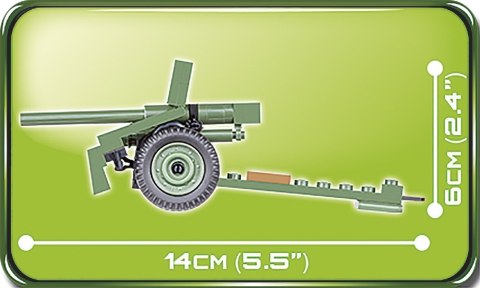 Klocki Small Army Bofors 37 mm wz.36 - szwedzka armata przeciwpancerna Cobi Klocki