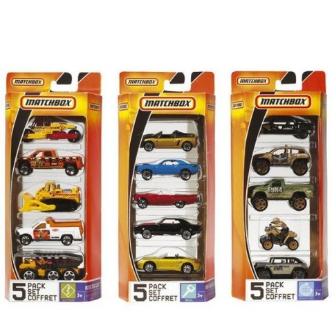 Matchbox Pięciopak pojazdów Mattel