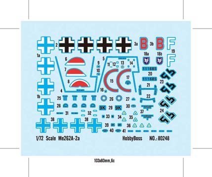 Model plastikowy Me262A-2a Hobby Boss