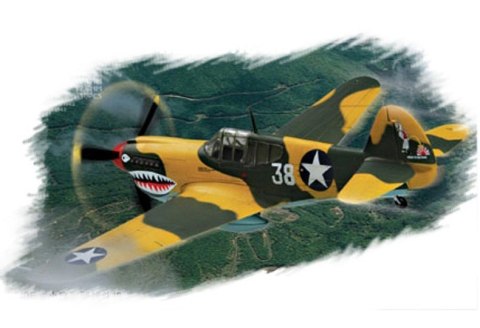 Model plastikowy P-40E Kitty hawk Hobby Boss