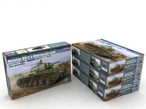 Model plastikowy Soviet KV-1s Ehkranami Trumpeter
