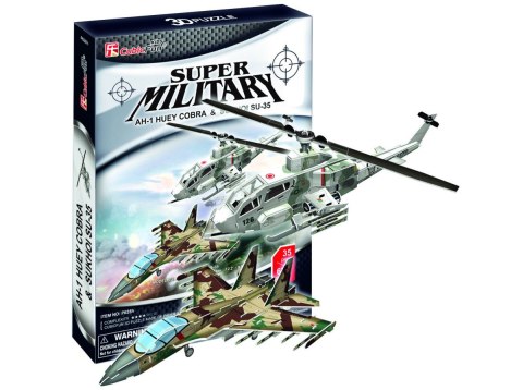 Puzzle 3D AH-1 Huey Cobra & Sukhoi SU-35 Cubic Fun